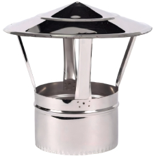 Грибок дымоходный нержавейка, толщина 1мм, сталь AISI 304