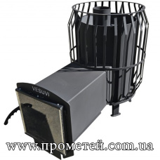 Піч для лазні Бочка 50 м3 зі склом і виносом