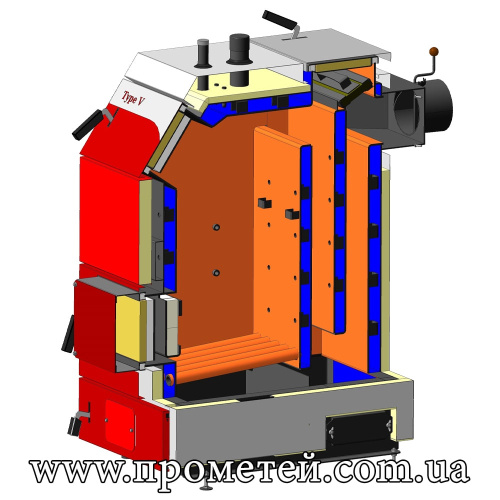 Твердотопливный котел Маяк КТР-50 EKO Manual UNI type V (50 кВт)