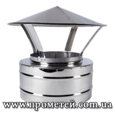 Грибок дымоходный из нержавеющей стали двустенный