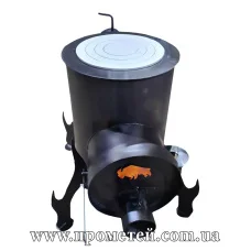 Піч Буржуйка Бізон 6 кВт з плитою