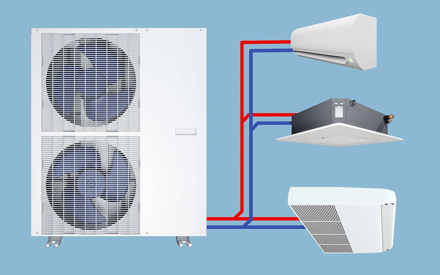 Види теплових насосів повітря-повітря