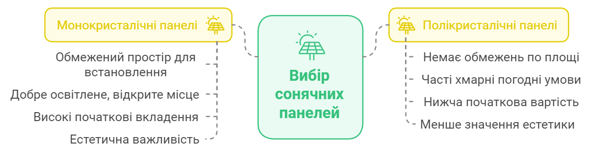 Плюси та мінуси моно та полі сонячних панелей Плюси та мінуси моно та полі сонячних панелей