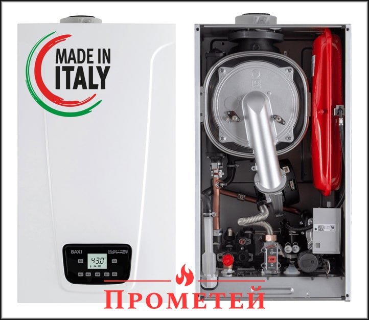 ТОП-1 Baxi Duo-Tec Compact Е 24 Конденсационный газовый котел Бакси ДуоТек Компакт