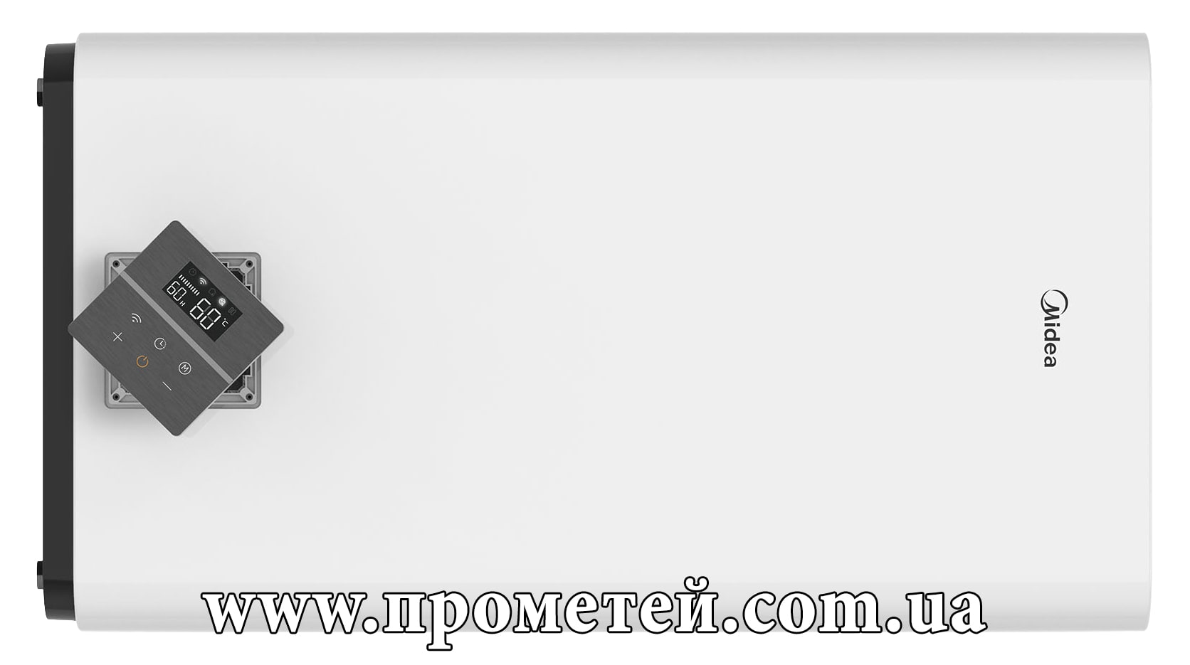 Горизонтальна установка водонагрівача Midea Prime Wi-Fi 20ED6 Горизонтальне розміщення бойлера Мідеа Прайм