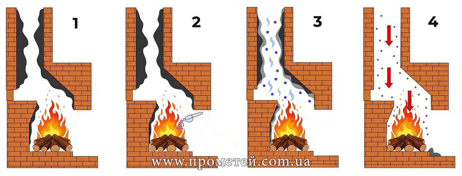 Средство для чистки дымоходов: принцип работы