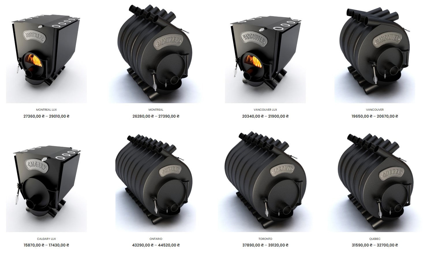 Печі Новаслав - вітрина