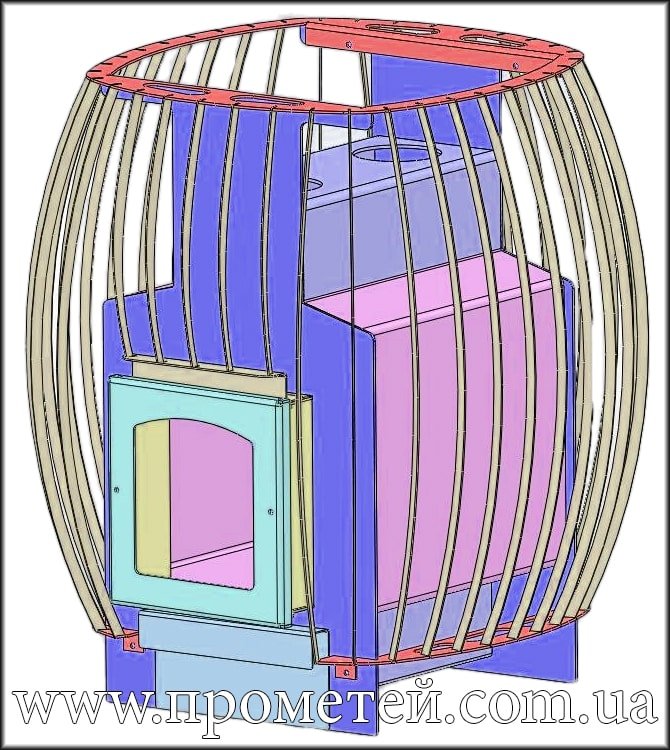 Піч для бані Скала в розрізі Піч для бані Скала в розрізі