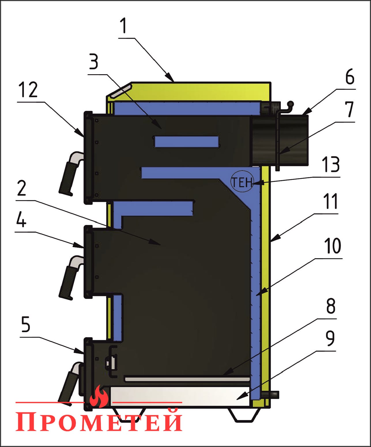 Схема котла Макситерм Люкс Нова