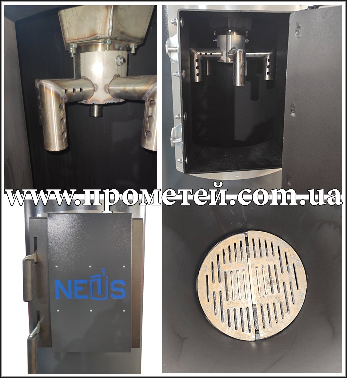 Конструкція котла верхнього горіння Neus Турбо Max